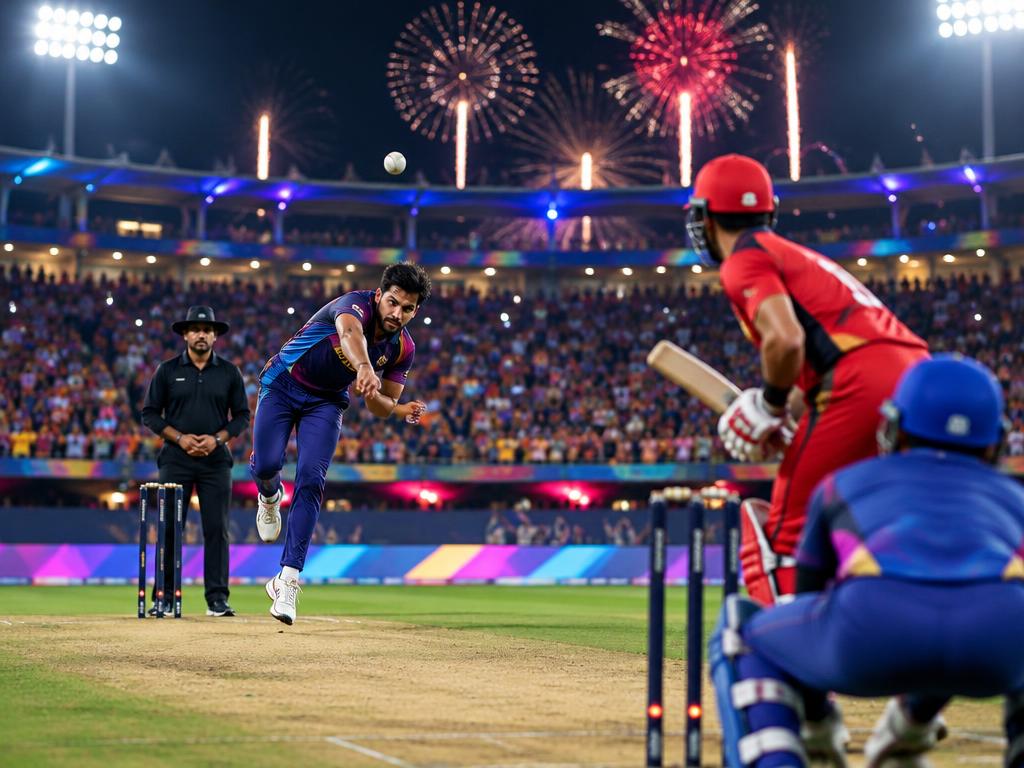 IPL betting ID - Indian Premier League cricket match under floodlights